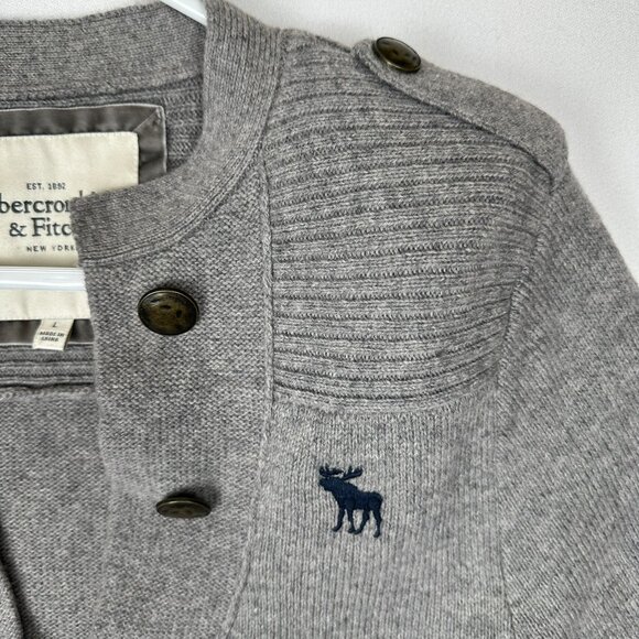 Abercrombie & Fitch Crop Military Cardigan - Picture 4 of 9